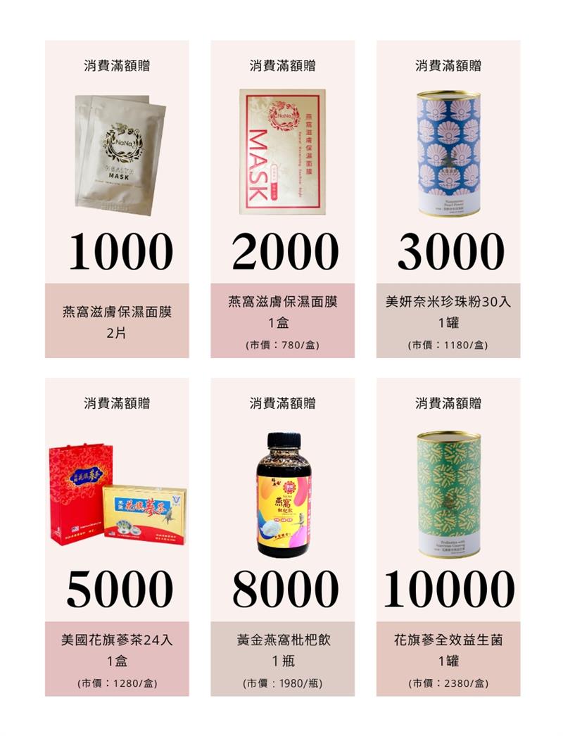 金利隆生技科技,禧燕燕窩,本草攻略,花旗蔘
